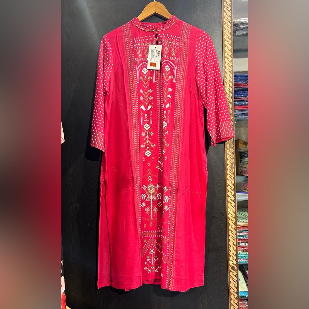 W kurti pink colour - Picture 8 of 11